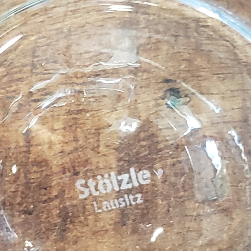 Stolzle Lausitz Bourbon Whisky Decanter And 4 Glasses Set Etched CLARK Monogram - Picture 7 of 9